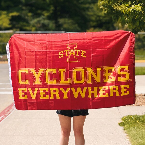 I-State Cyclones Everywhere Cardinal Flag 3-feet x 5-feet